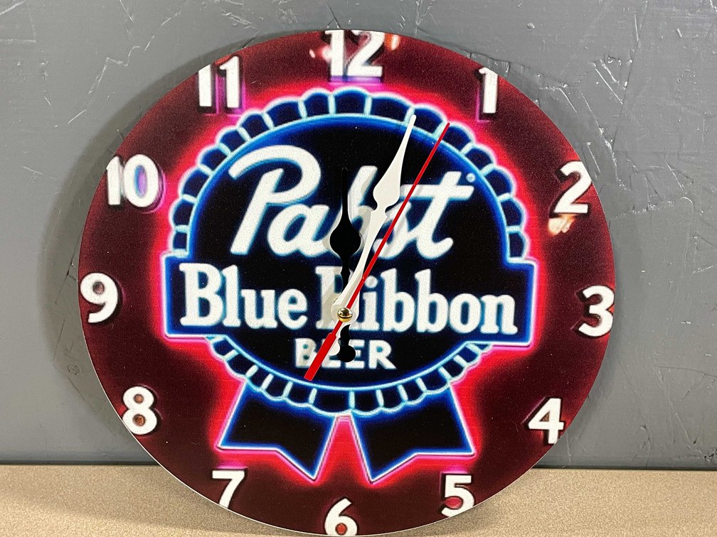 Pabst Blue Ribbon Beer Wall Clock (T2)