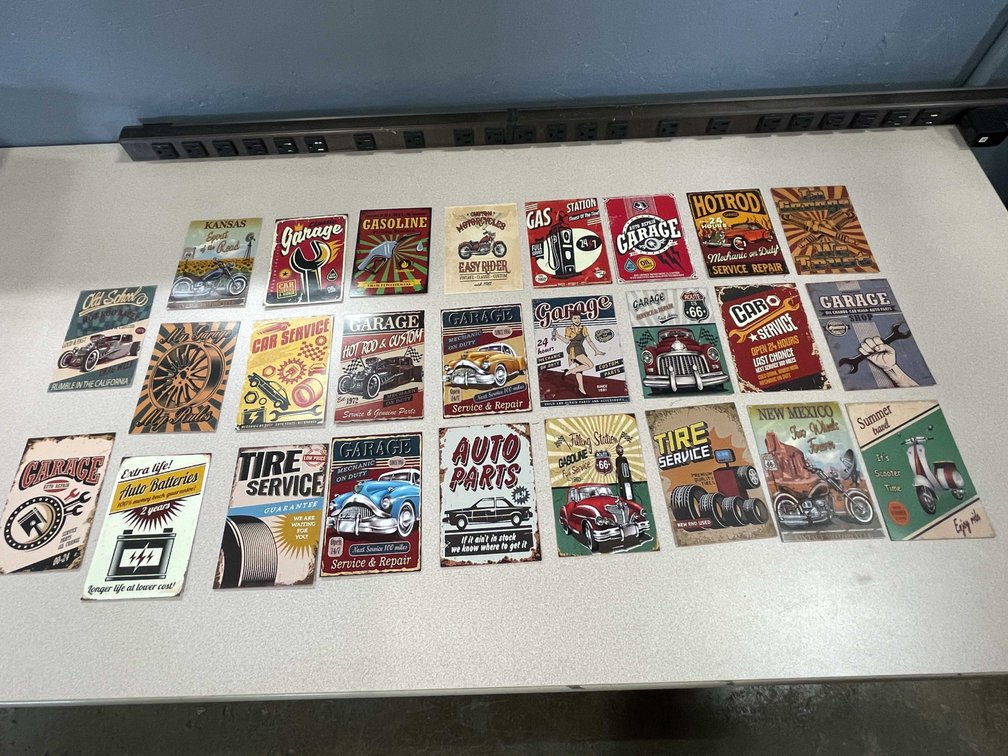 Wall Signs, Auto, Motorcycle, Gas, Oil and More (T2)