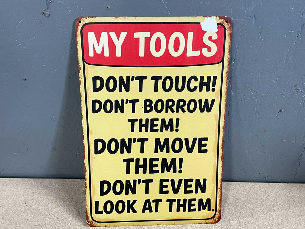 My Tools Metal Wall Sign (T2)