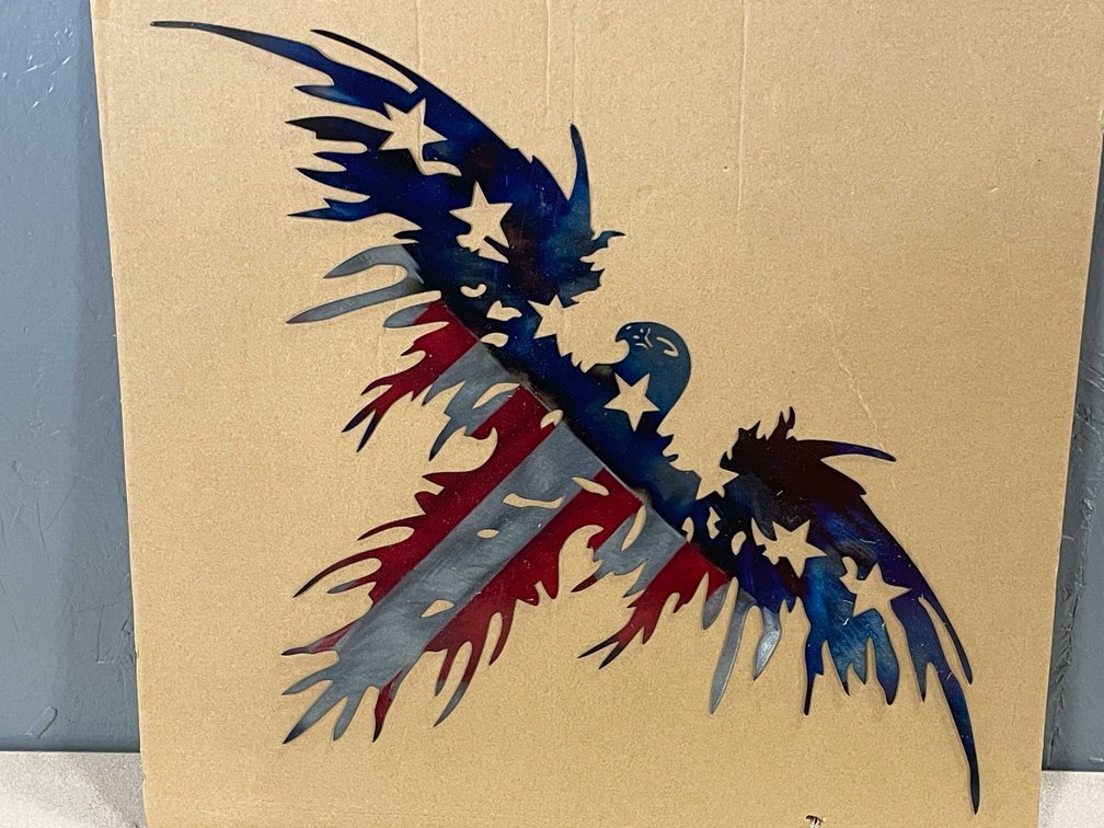 Laser Cut Metal Sign of Eagle  (T2)