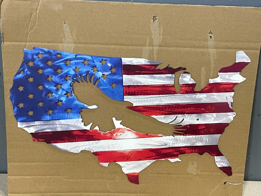 Laser Cut Metal Sign of Eagle  (T2)