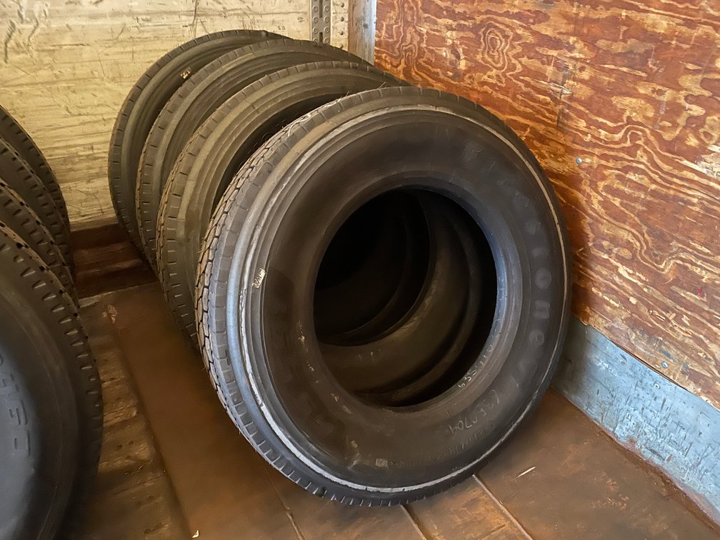 (4) Recapped Semi Tires
