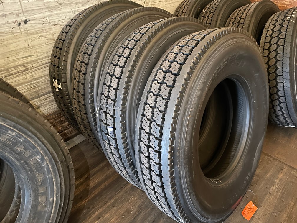 (4) Recapped Semi Tires
