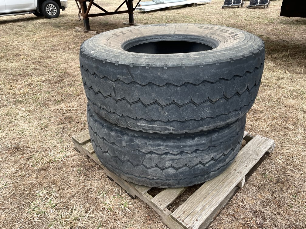 (2) Michelin Semi Tires