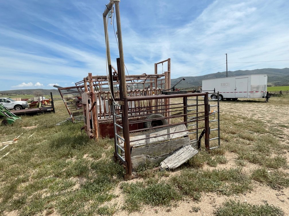 Homemade Cattle Chute