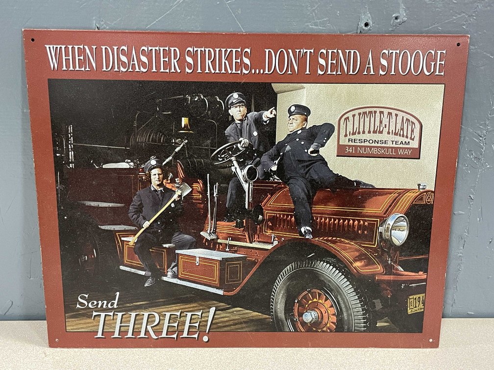 3 Stooges Tin Sign (T4)