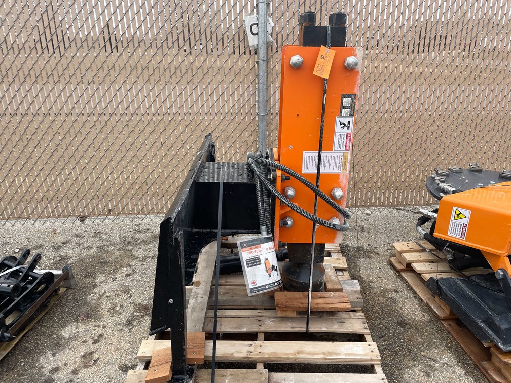 Unused Wolverine PD1-12-03D Skid Steer Hydraulic Post Pounder (O11)