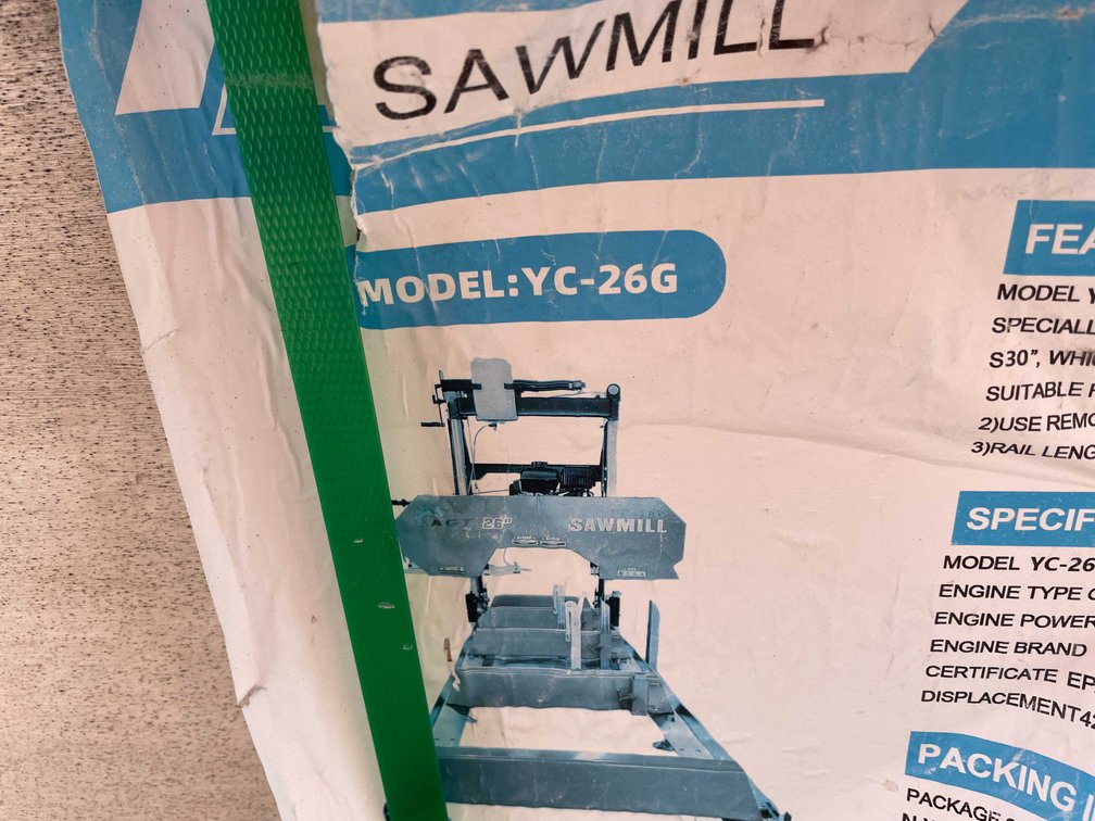 Unused AGT YC-26G Saw Mill (O9)