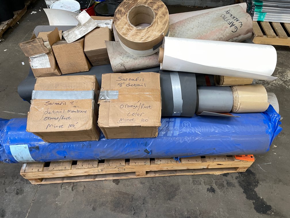 Pallet of Misc. Roofing Membrane (Columbia Heights, MN)