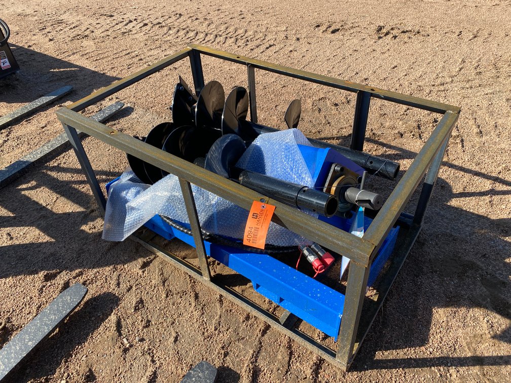 AGT Hydraulic Auger Attachment With (3) Bits