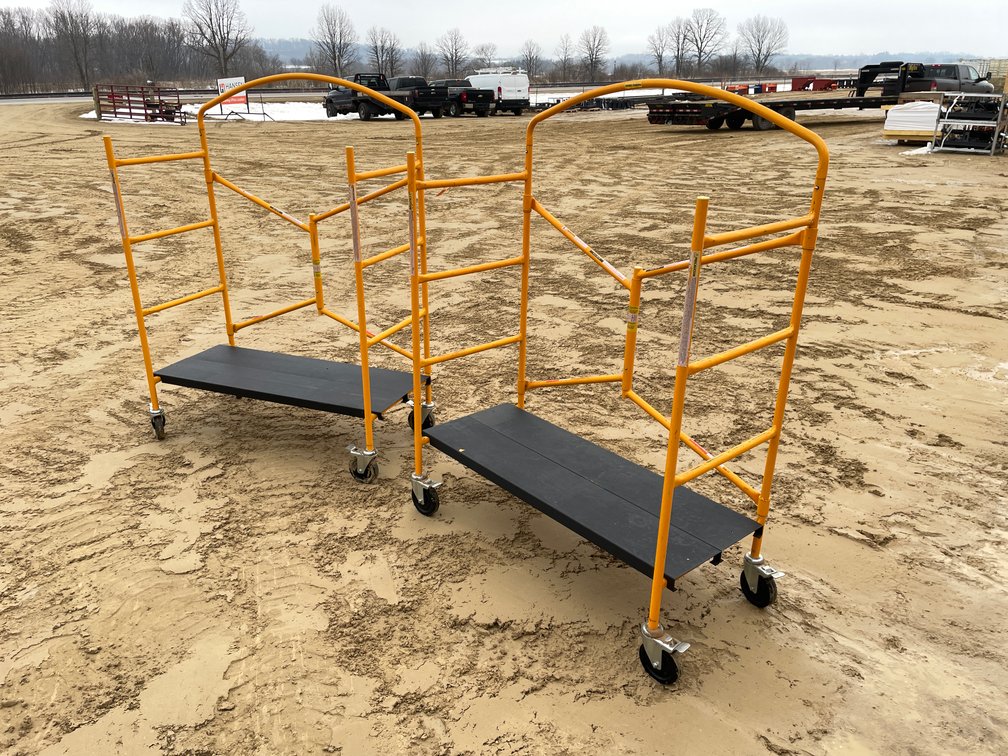 (2) Rolling Metal Carts