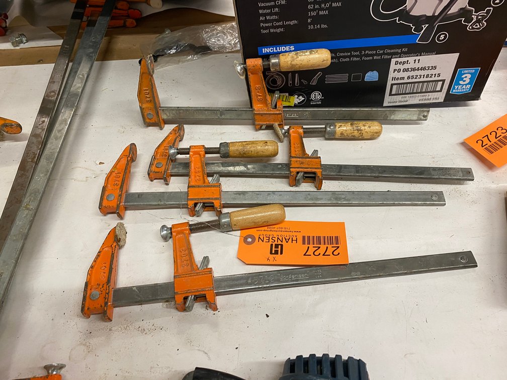 (4) Pony Brand Wood Clamps