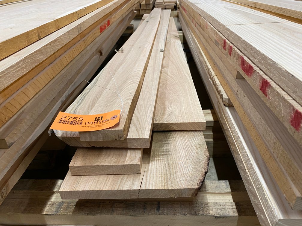 Stack of Red Oak Boards