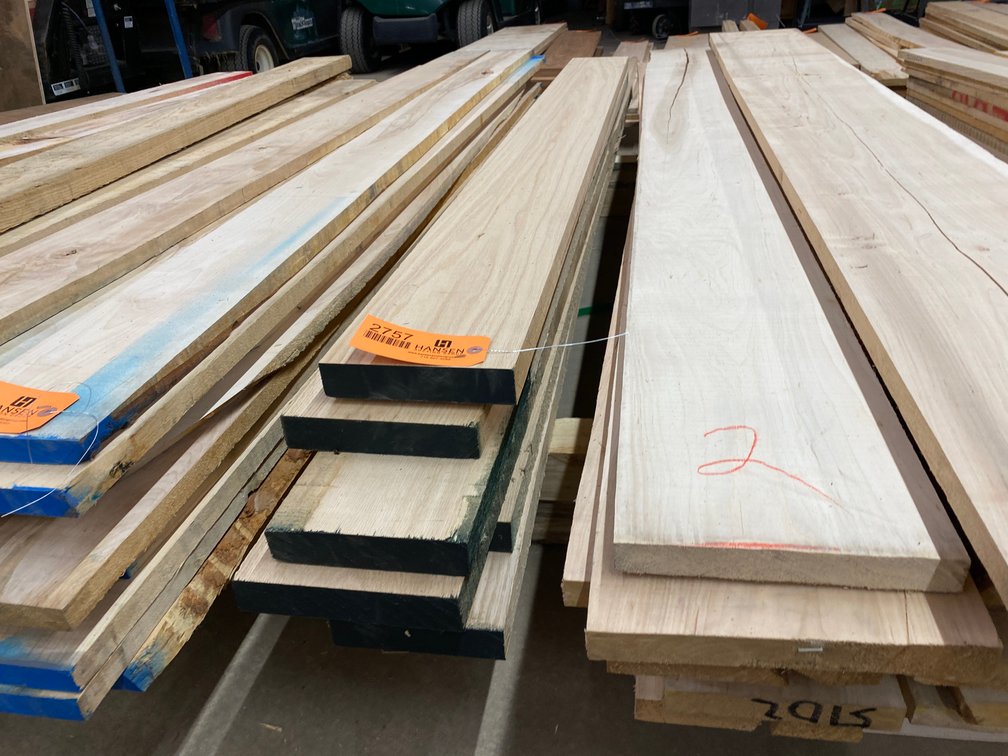 Stack of Red Oak Boards
