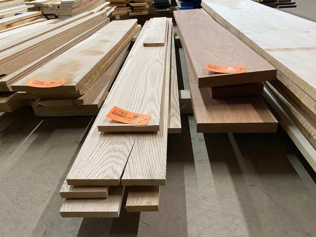 Stack of Red Oak Boards