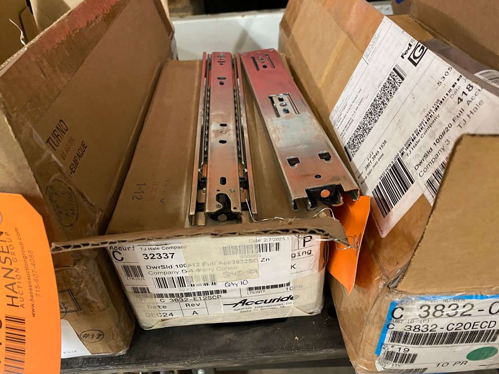 12" Accuride Drawer Slides