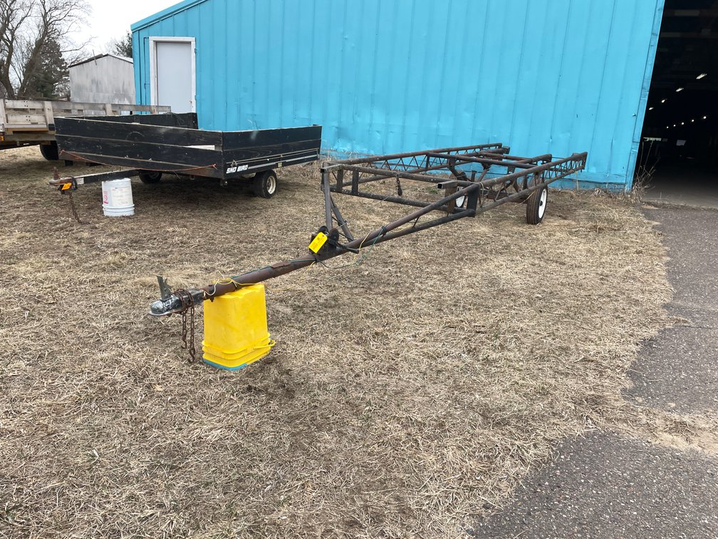 Shop Made Single Axle Scissor Lift Pontoon Trailer (No Title)