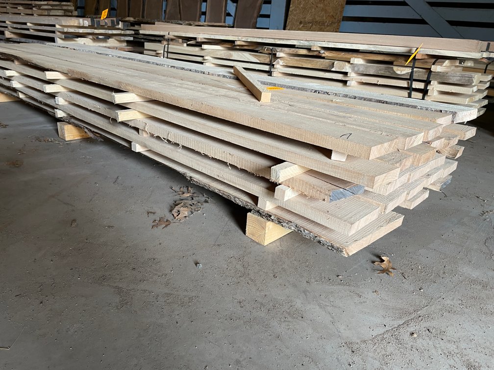 Stack of Ash Lumber