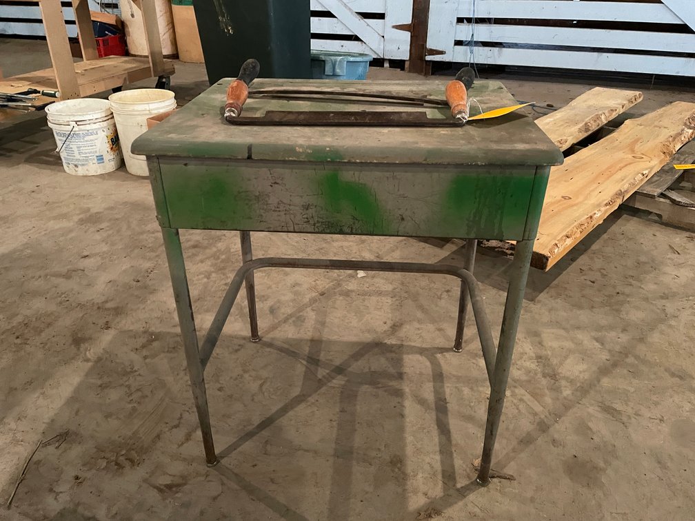 (2) Draw Knives and Vintage Desk