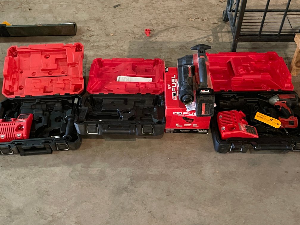 Milwaukee M18 Belt Sander and Milwaukee M18 Impact Driver