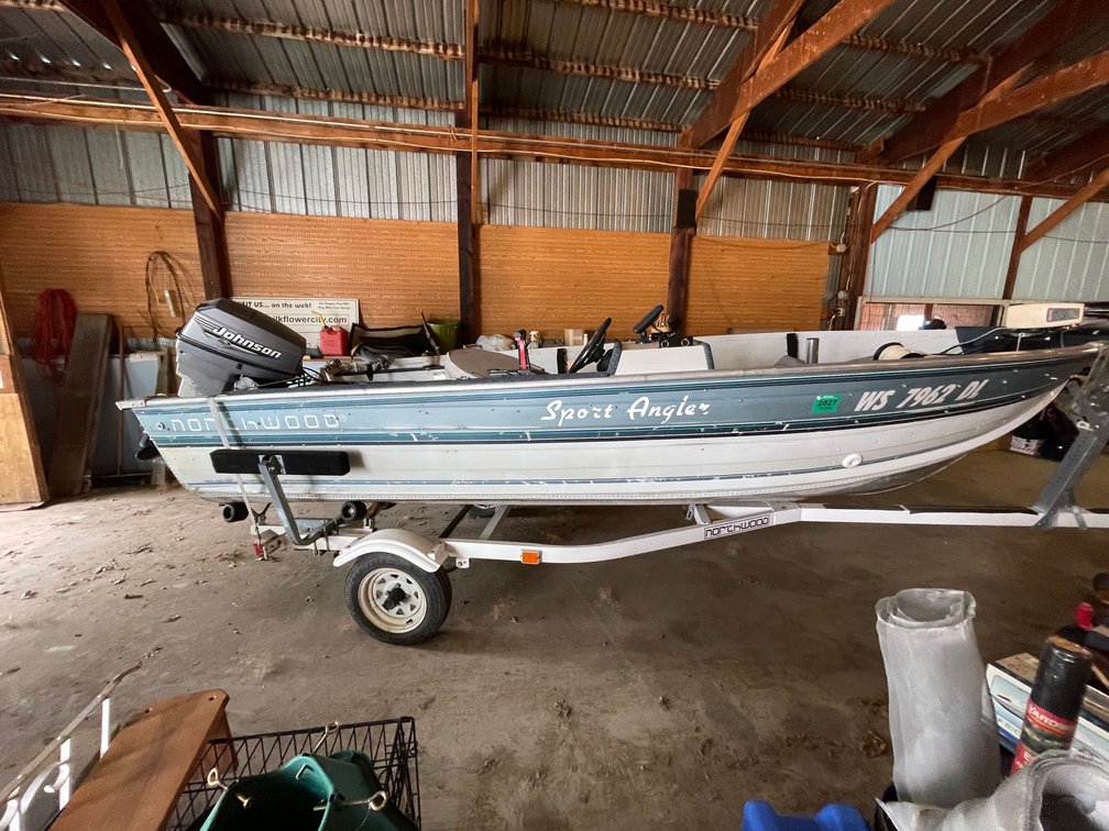 1994 Northwood Sport Angler Aluminum Boat (Has Registration Card)