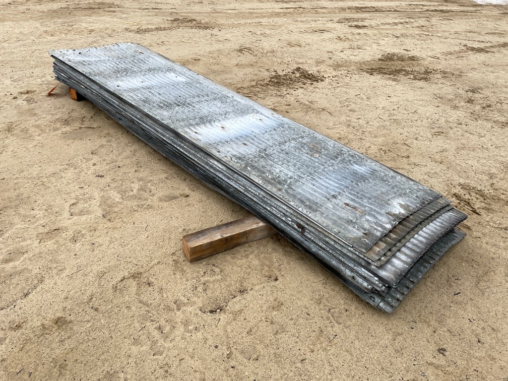 (25) Corrugated Steel Siding