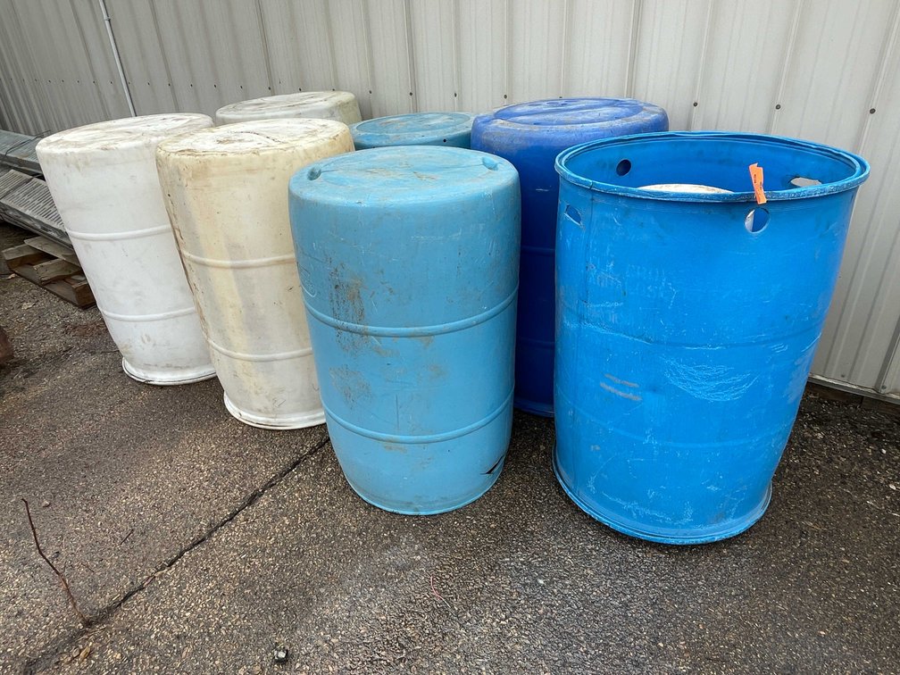 (7) Plastic Barrels