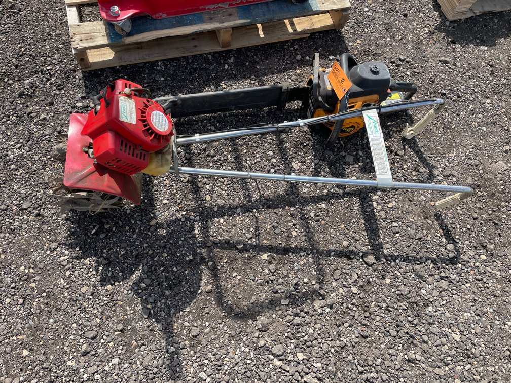 Poulan Pro 50CC Chainsaw and Mantis Tiller