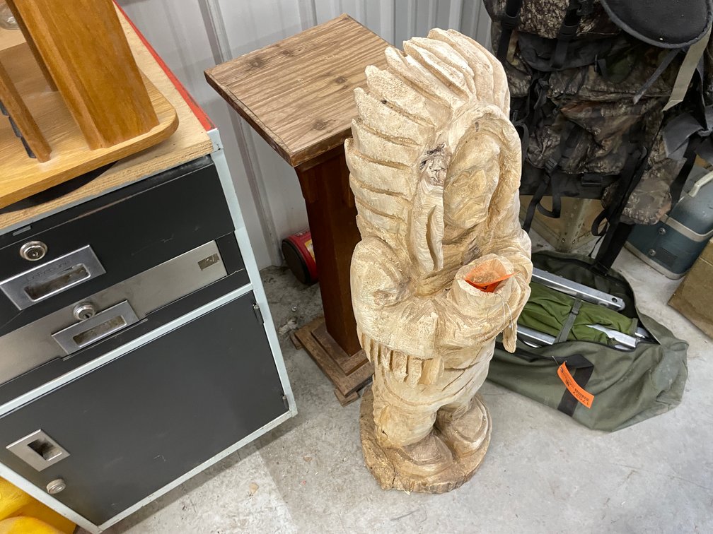 Carved Wooden Statue