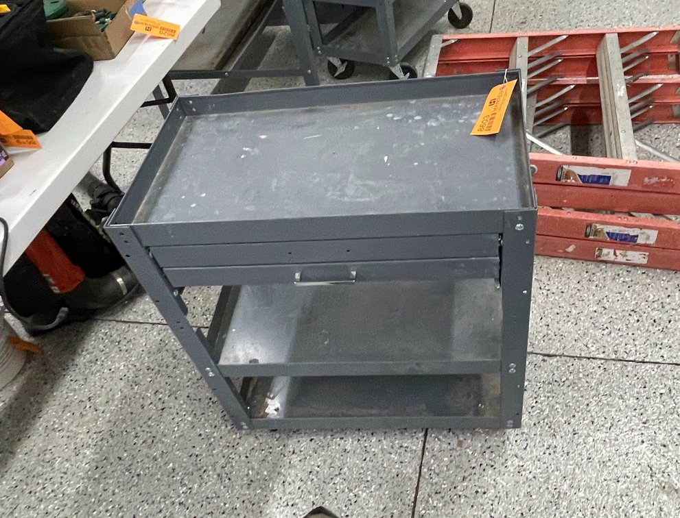 2 Drawer Metal Rolling Cart