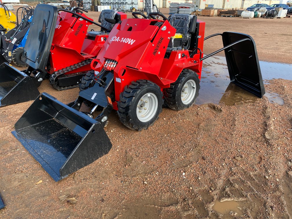 AGT SDA-140W Wheeled Ride On Mini Skid Steer