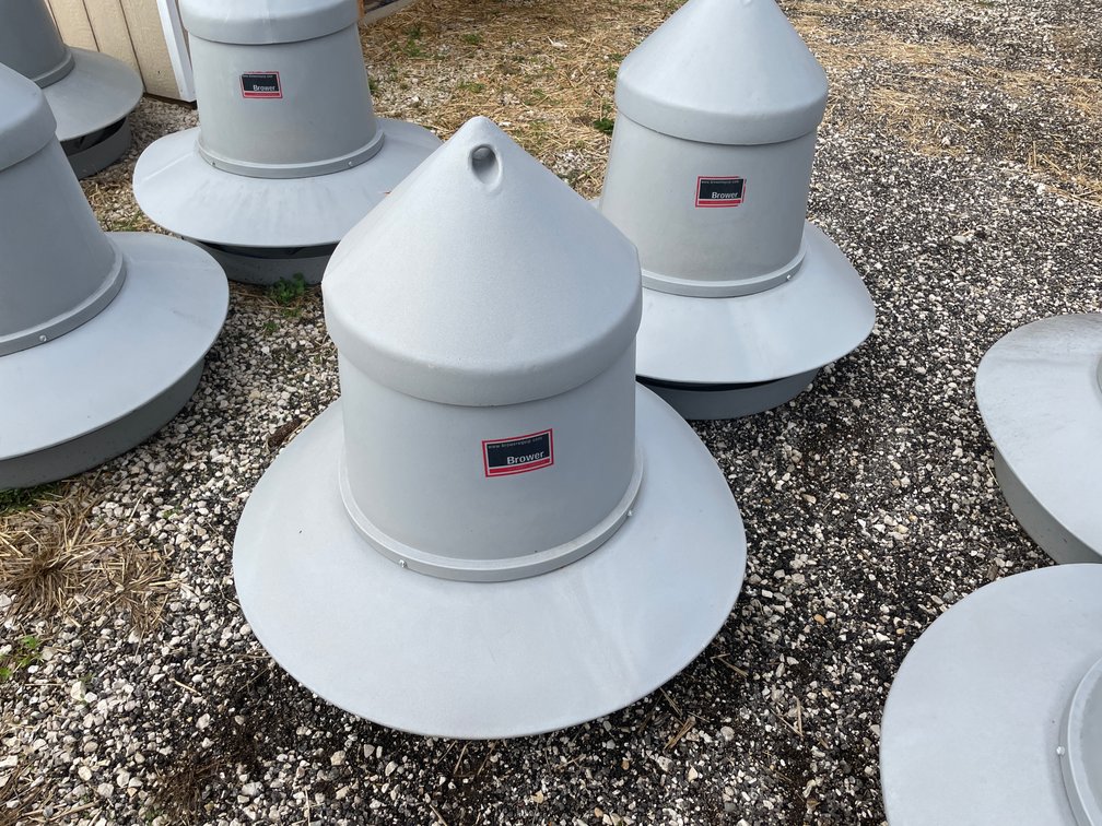 (2) Brower Poultry Feeders