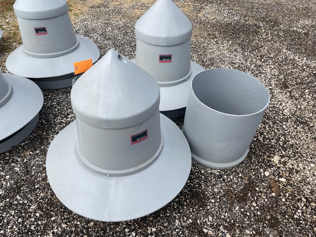 (2) Brower Poultry Feeders