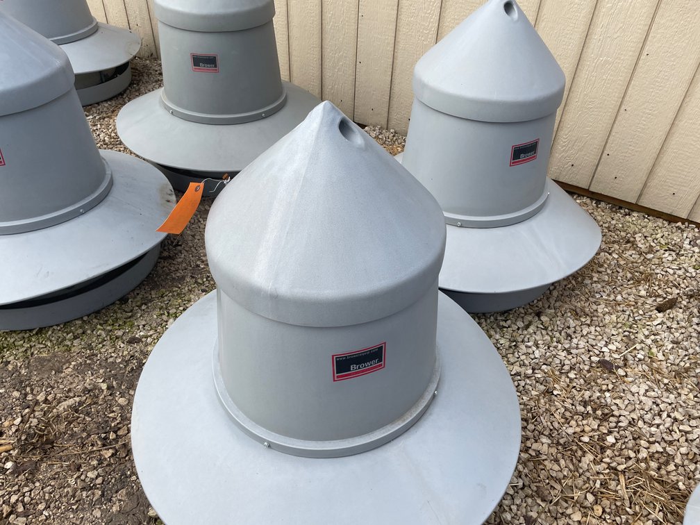 (2) Brower Poultry Feeders