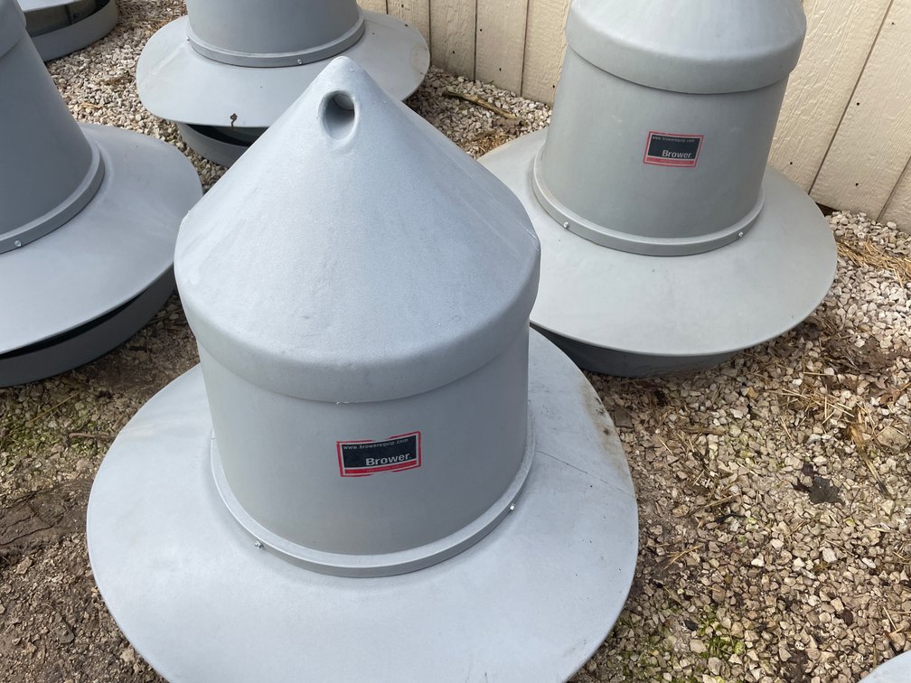(2) Brower Poultry Feeders