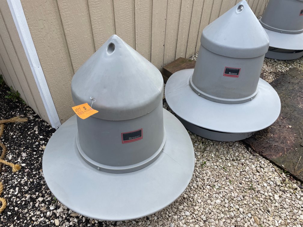 (2) Brower Poultry Feeders