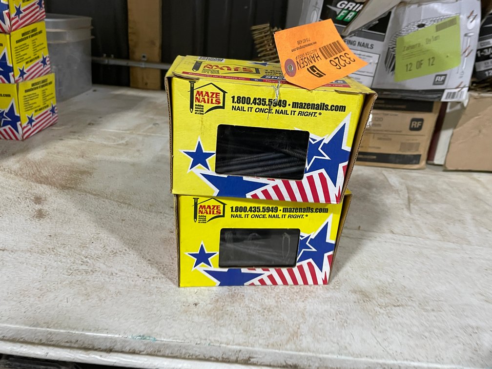 (2) Boxes Post & Framing Nails
