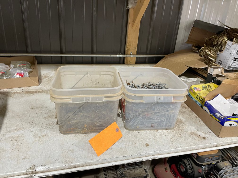 (2) Pails of Nails