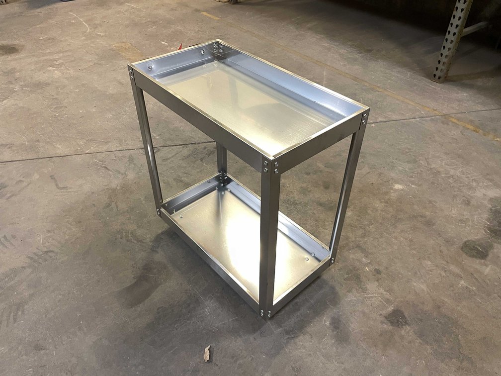 Stainless Steel Cart On Wheels (PR13)