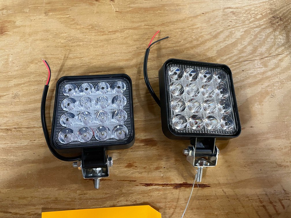 (2) LED 3.5" Work Lights, 12/24vdc (PR13)