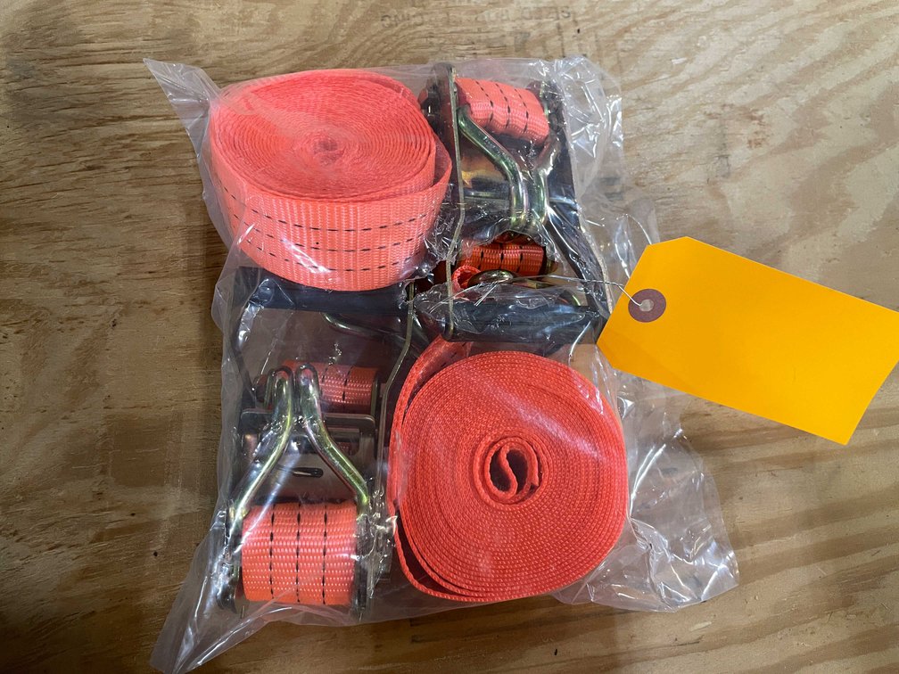 (2) Ratchet Straps, 1.5" Wide x 15' Long (PR13)