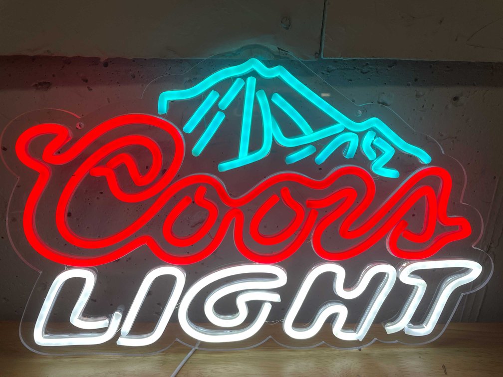 Coors Light Mountain LED Neon Sign (T6)