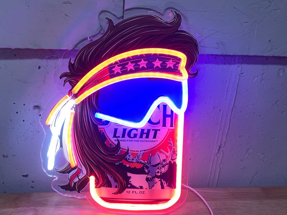Busch Light Can With Shades LED Neon Sign (T6)
