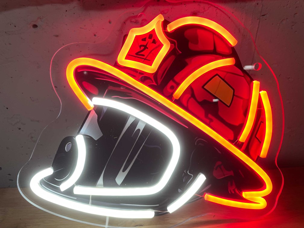 Fireman Helmet LED Neon Sign (T6)