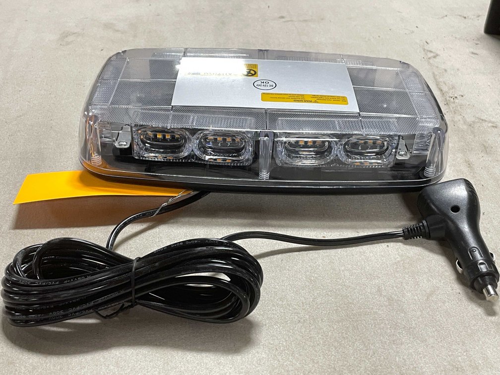 Amber LED Strobe Light, 12vdc (T6)