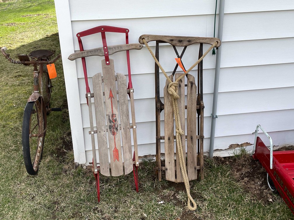 (2) Vintage Sleighs