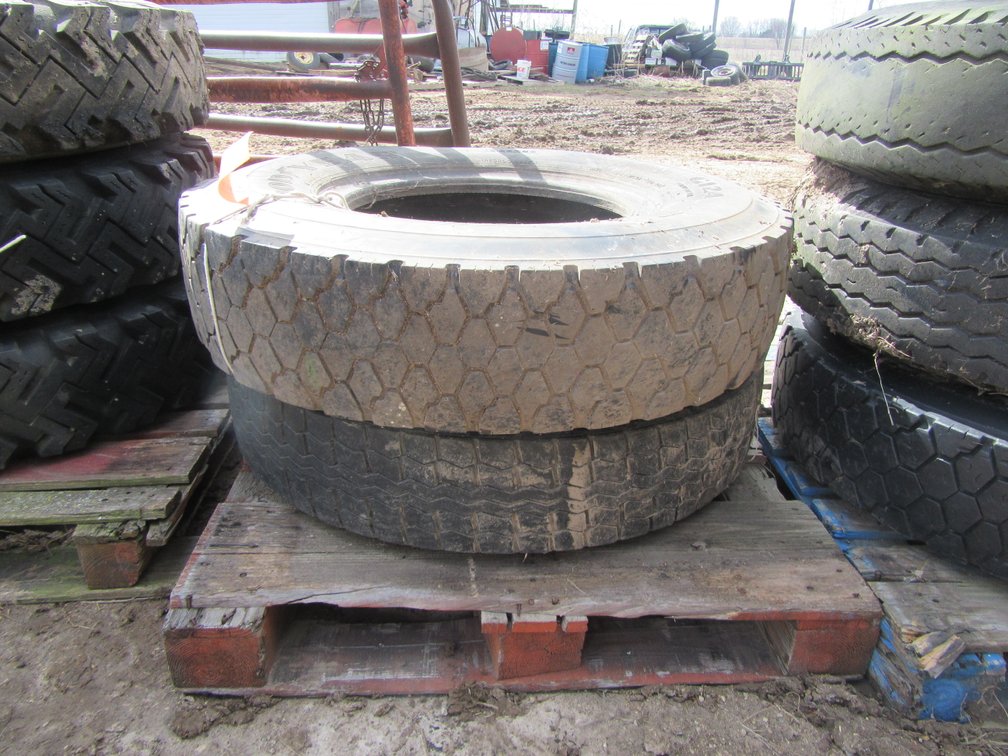 (2) 10.00R20 Tires