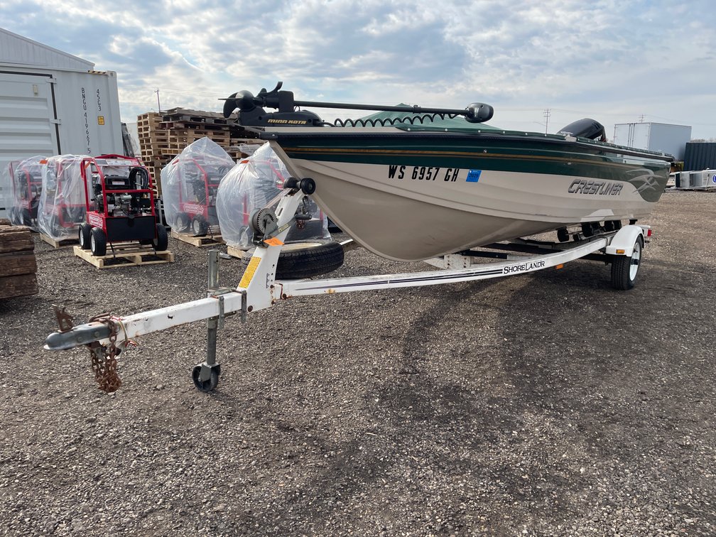 2002 Crestliner 1650 Fish Hawk Fishing Boat (Has WI Title)