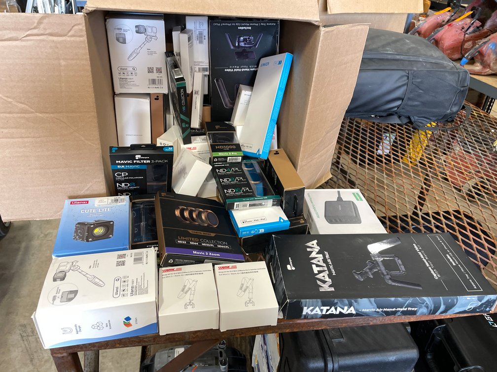 Box of Drone Accessories