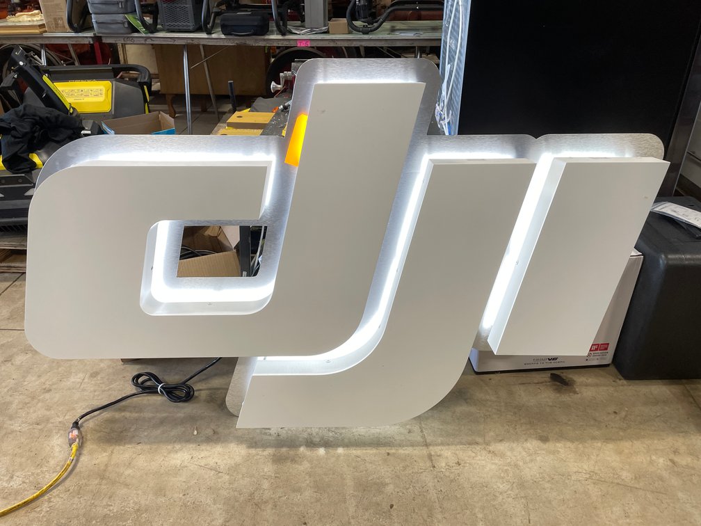 DJI Lighted Sign
